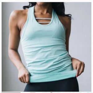 Zyia Active Copper Charged Tank Top womens size M in Turquoise